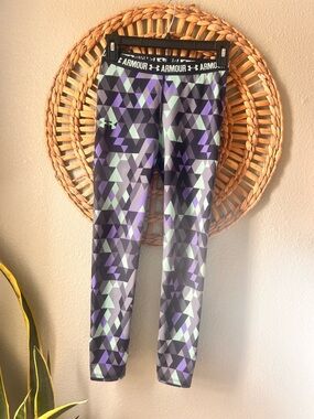 Under Armour Women’s Purple and Mint Geo Print Leggings